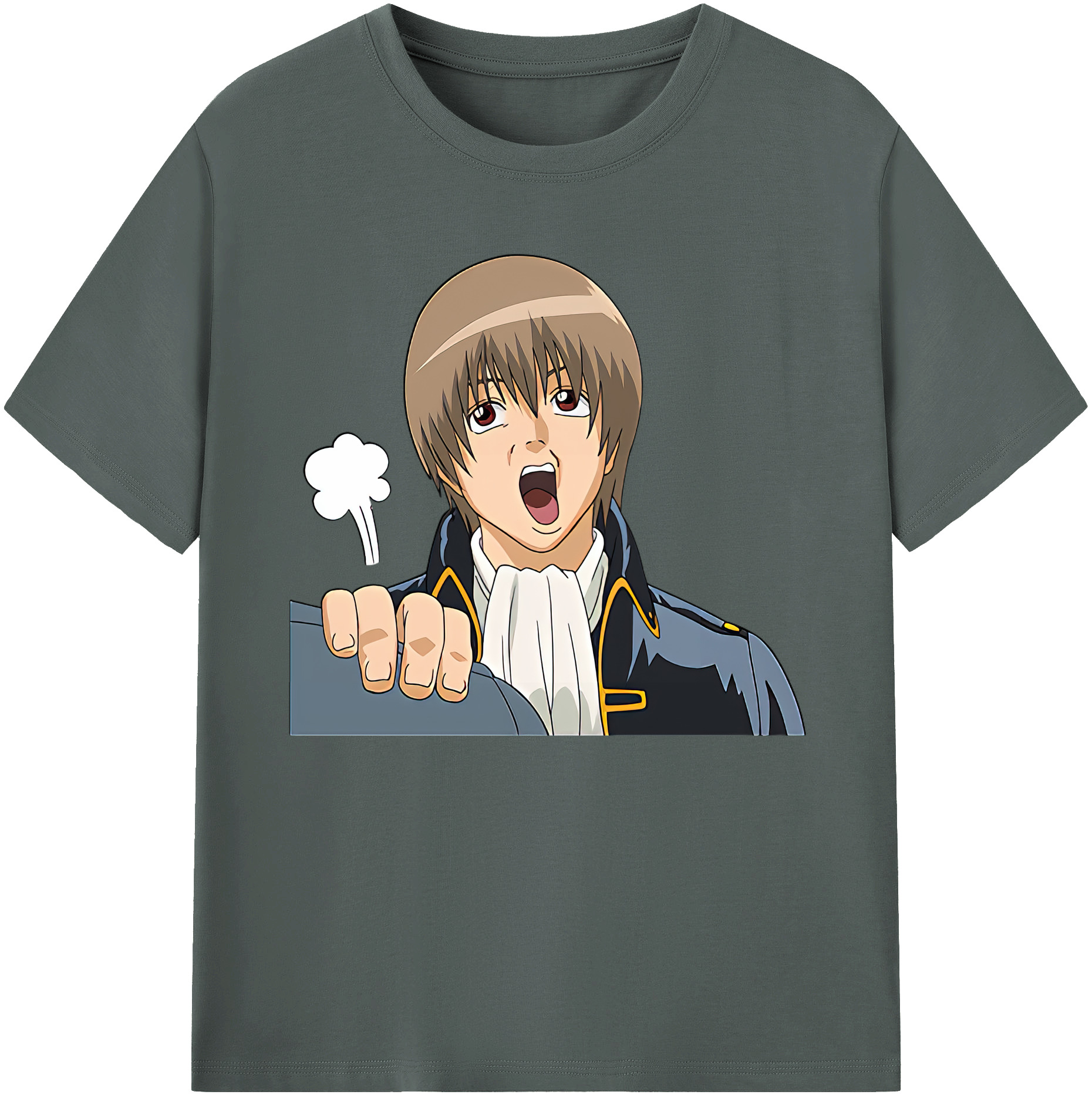 （画像用） ぎんたま 坂田銀時（さかたぎんとき） 神楽 志村新八（しむら しんぱち） GINTAMA Sakata Gintoki Kagura Shimura Shinpachi 綿100％ メンズ半袖Tシャツ｜肌触りやわらか＆通気性